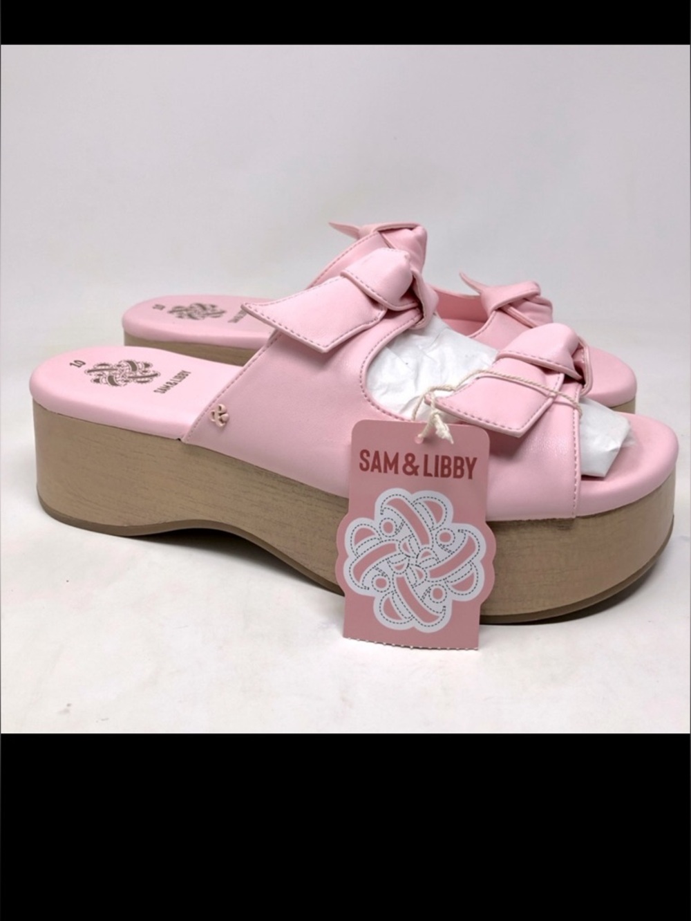 NWT 3 for $25 Sam & Libby Women’s Chunky Pink Sandals Size 11